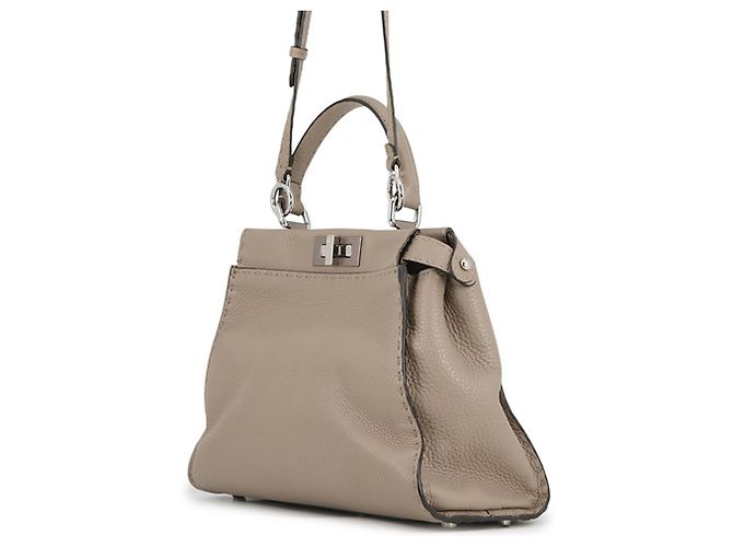Borsa a mano in pelle Fendi Selleria Peekaboo - vista 2