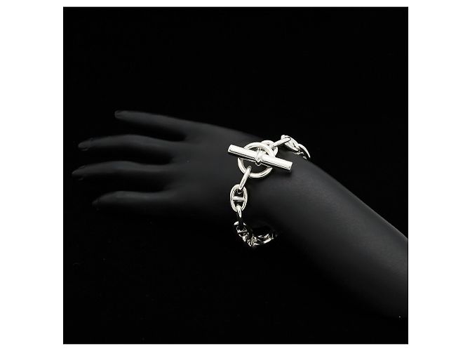 Hermès Pulsera Hermes Chaine d'Ancre MM Plata - vista 7