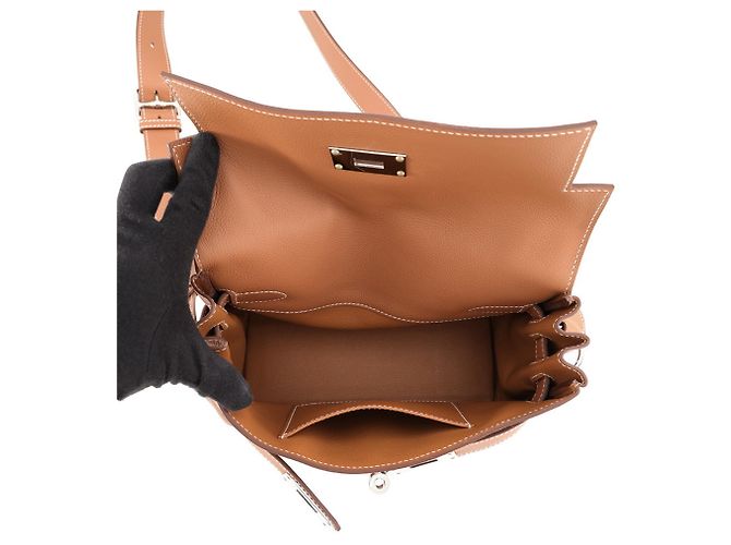 Hermès Hermes Kelly PM Gold Evercolor Schultertasche Golden - Ansicht 5