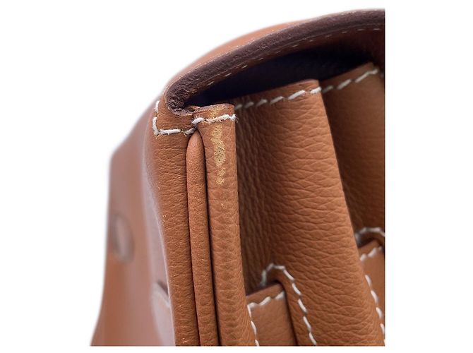Hermès Hermes Kelly PM Gold Evercolor Schultertasche Golden - Ansicht 9