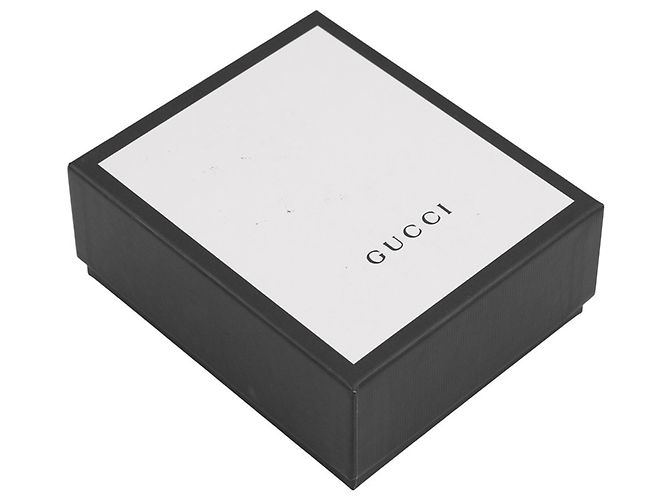 Cartera bi-fold Gucci en beige y navy Azul marino - vista 15