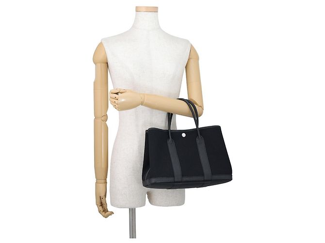 Hermès Borsa Tote Hermes Garden TPM Nero - vista 4