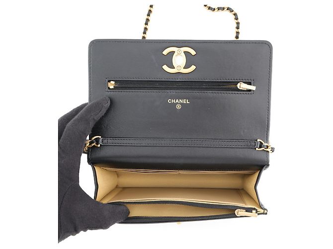 Cartera con cadena Chanel Matelassé Negro - vista 6