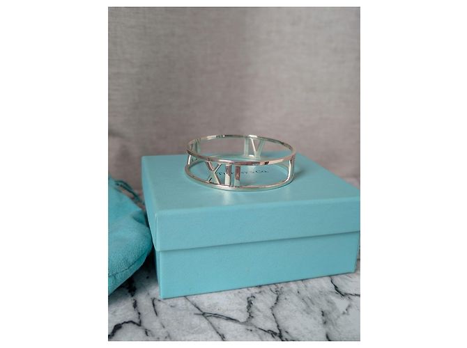 Tiffany & Co. Bracciale Rigido Open Atlas Argento Sterling 925, Medium - vista 10