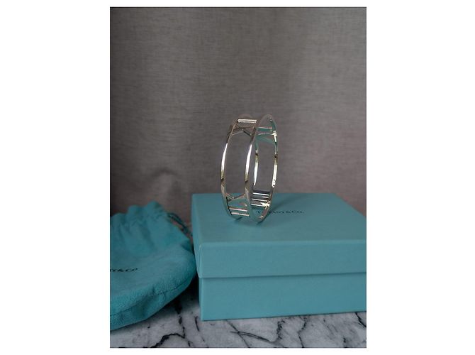 Tiffany & Co. Bracciale Rigido Open Atlas Argento Sterling 925, Medium - vista 5