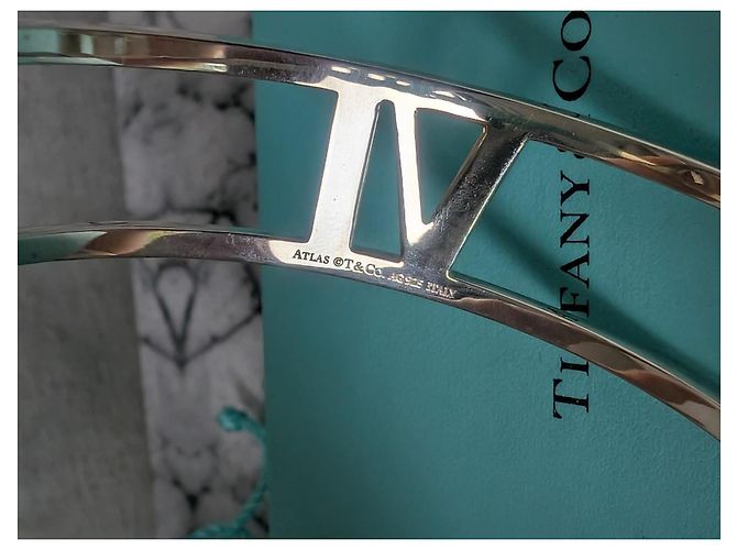 Tiffany & Co. Bracciale Rigido Open Atlas Argento Sterling 925, Medium - vista 7