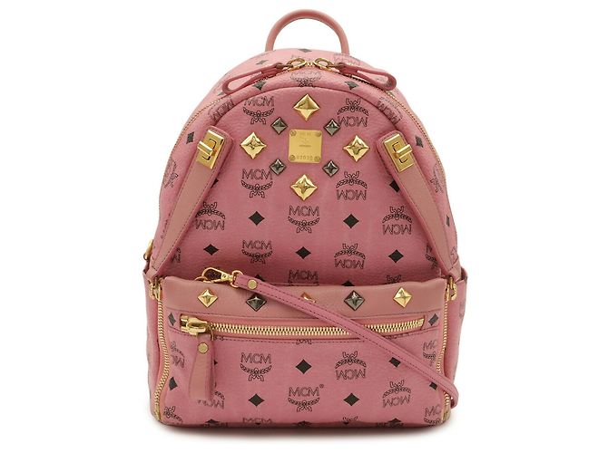 Mochila MCM Studded Leather Black Negro - vista 2
