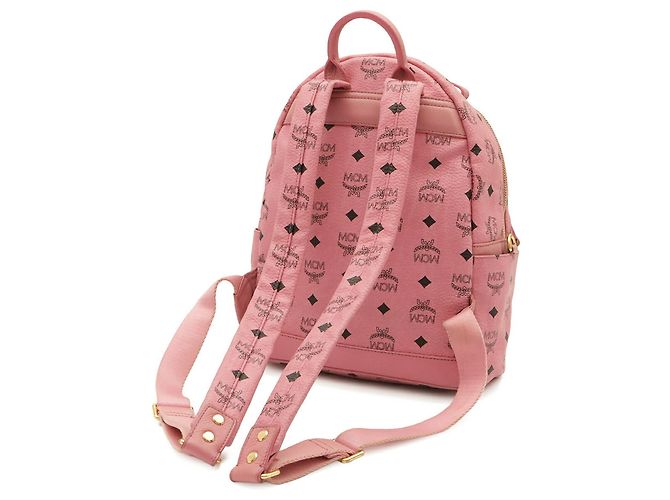 Mochila MCM Studded Leather Black Negro - vista 3