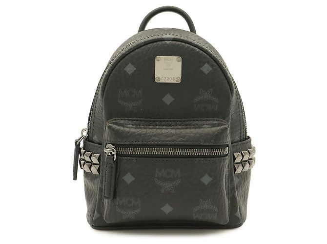 Mochila Mini MCM Stark Visetos Negro - vista 2
