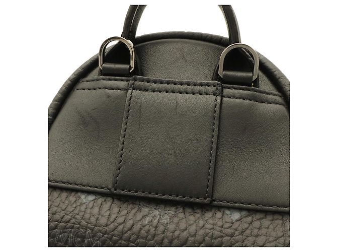 Mochila Mini MCM Stark Visetos Negro - vista 5