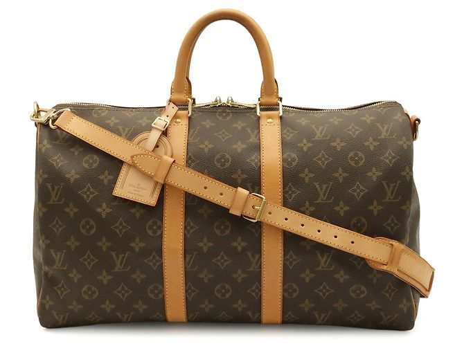 Louis Vuitton Monogram Keepall Bandoulière 45 Marrone Monogramma - vista 2