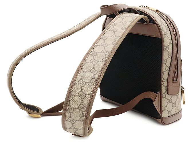 Gucci Ophidia GG Supreme Kleiner Rucksack Braun Rot Beige Grün Gelb - Ansicht 3