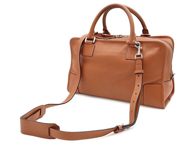 Borsa a mano in pelle Loewe Amazona 36 Anagram Marrone - vista 3