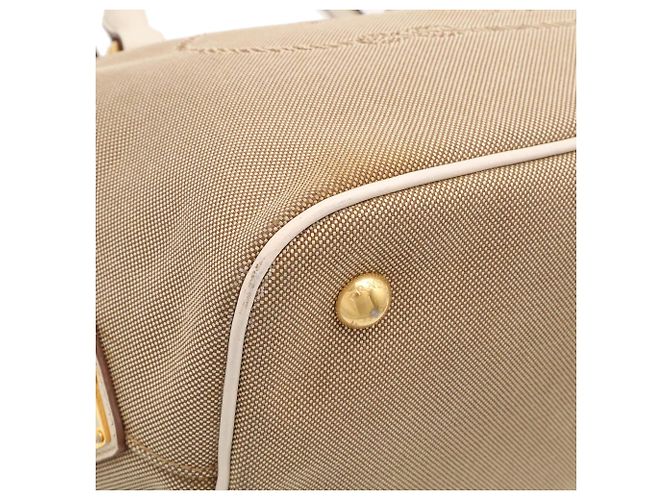 Bolso Tote PRADA de cinta jacquard Beige Crudo - vista 4
