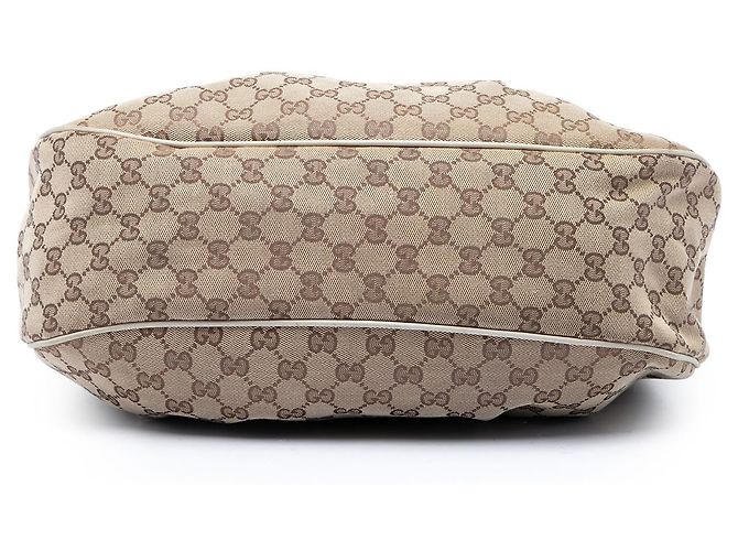 Gucci Sukey Schultertasche aus beigem GG Canvas - Ansicht 3