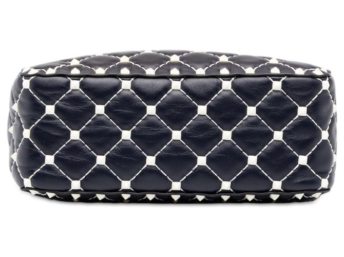 Borsa Camera Valentino Blue Lambskin Free Rockstud Spike Blu navy - vista 3