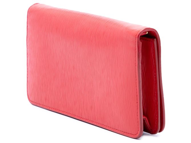 Prada Red Vitello Move Wallet on Chain Rot - vista 2