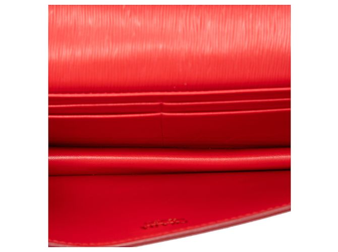 Prada Red Vitello Move Wallet on Chain Rot - vista 4
