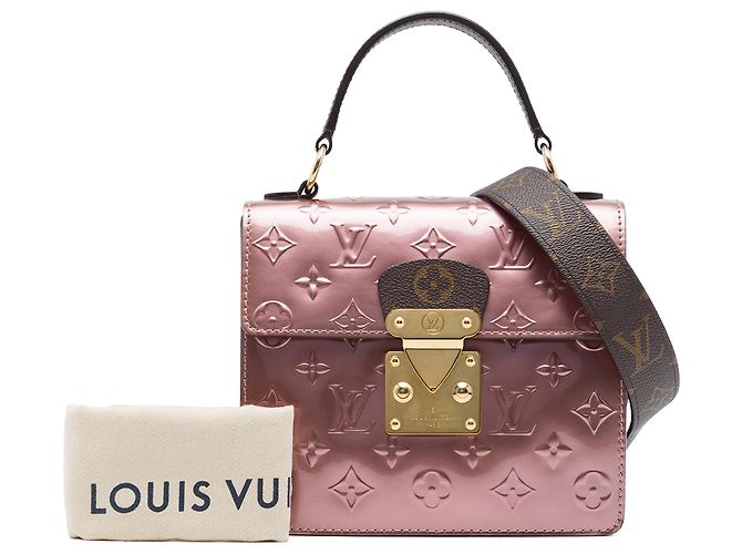 Louis Vuitton Pink Monogram Vernis Spring Street Rosa - vista 7