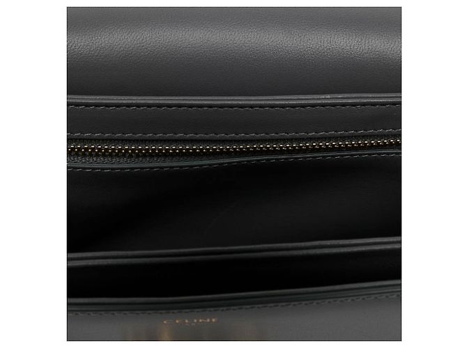 Céline Celine Gray Classique Shiny Calfskin Triomphe Crossbody Brown - view 4