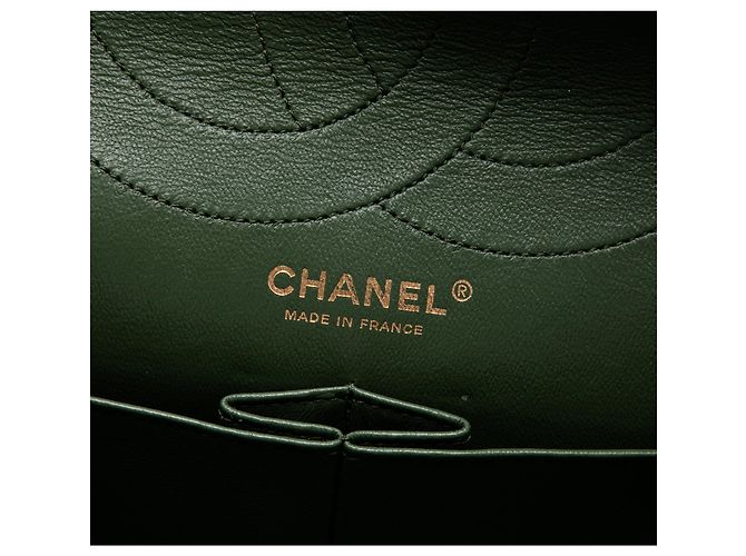 Chanel Green Quilted Jersey Reissue 2.55 Double Flap 227 - Ansicht 5
