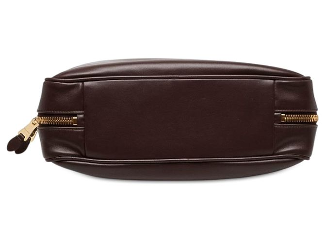 Miu Miu Beau Handtasche Large aus braunem Kalbsleder mit Logo Dunkelbraun - Ansicht 3