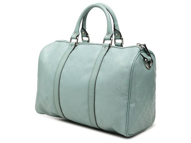 Borsa Gucci Joy Boston Media Stampa GG Blu Blu chiaro - vista 2
