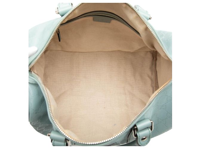 Borsa Gucci Joy Boston Media Stampa GG Blu Blu chiaro - vista 4