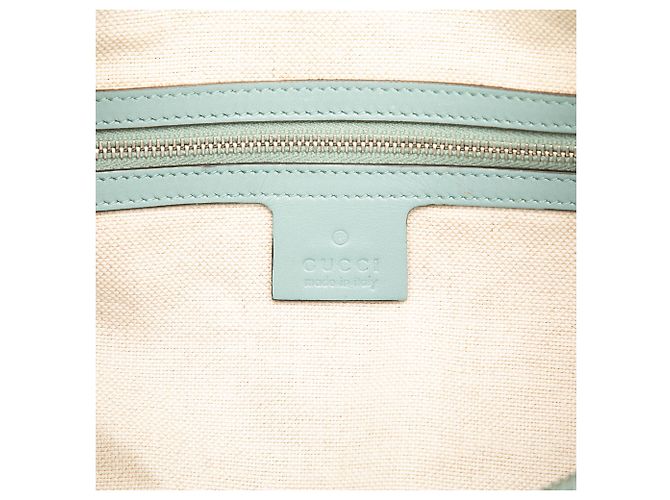 Borsa Gucci Joy Boston Media Stampa GG Blu Blu chiaro - vista 5