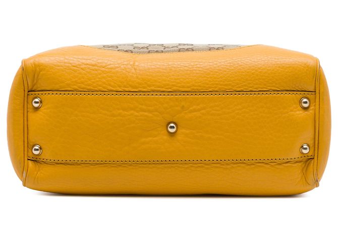 Borsa a mano Gucci Diana con manico in bambù in tela GG beige - vista 3