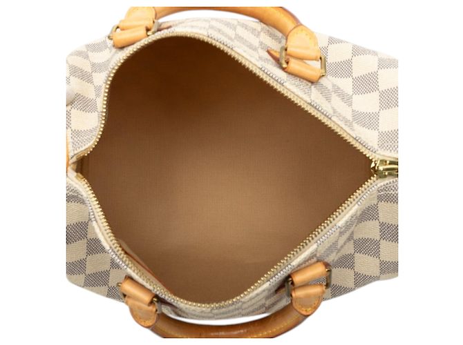 Louis Vuitton White Damier Azur Speedy 25 Blanco - vista 4