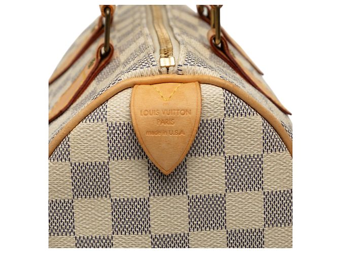Louis Vuitton White Damier Azur Speedy 25 Blanco - vista 5