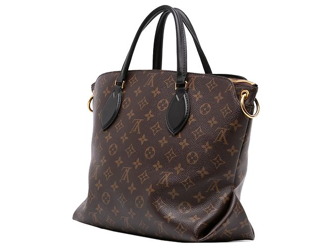 Louis Vuitton Brown Monogram Flower Zipped Tote MM Braun - Ansicht 2