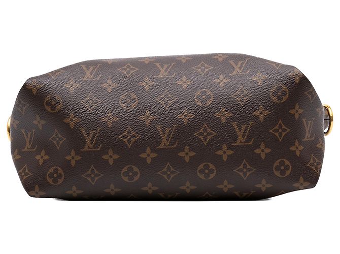 Louis Vuitton Brown Monogram Flower Zipped Tote MM Braun - Ansicht 3