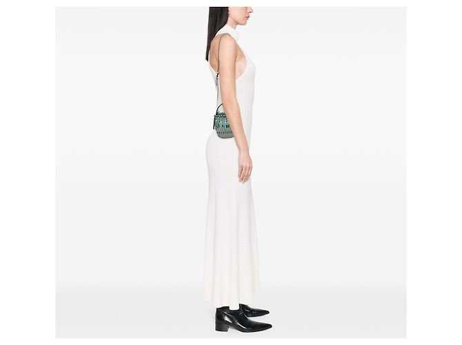 LOEWE Bicolor Leder-Bucket Bag mit Fransen in Grün Hellgrün - Ansicht 6