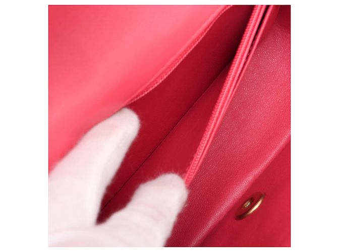 Chanel Pink Mini Rectangular Classic Lambskin Lucky Charms Single Flap Rosa - vista 4
