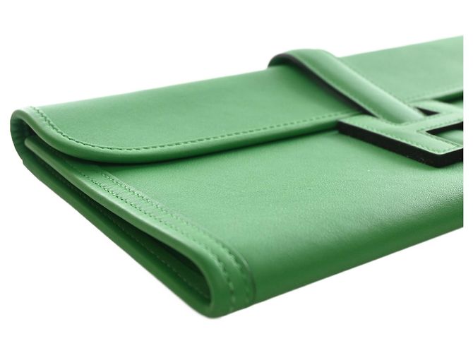 Hermès Green Swift Jige Elan 29 D'oro Verde - vista 5