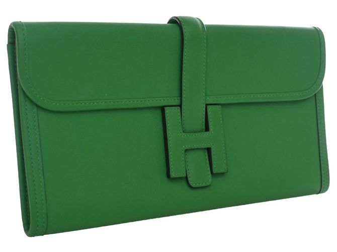 Hermès Green Swift Jige Elan 29 D'oro Verde - vista 7