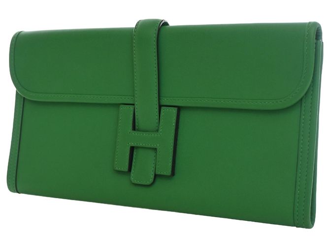 Hermès Green Swift Jige Elan 29 D'oro Verde - vista 8