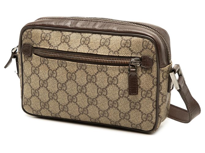 Gucci Beige GG Supreme Web Crossbody - Ansicht 2