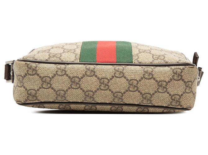 Gucci Beige GG Supreme Web Crossbody - Ansicht 3
