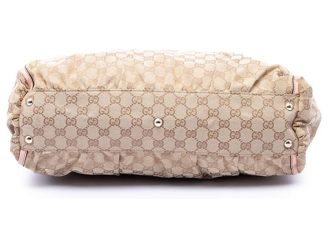 Borsa Tote Gucci Abbey D Ring in tela GG beige - view 3