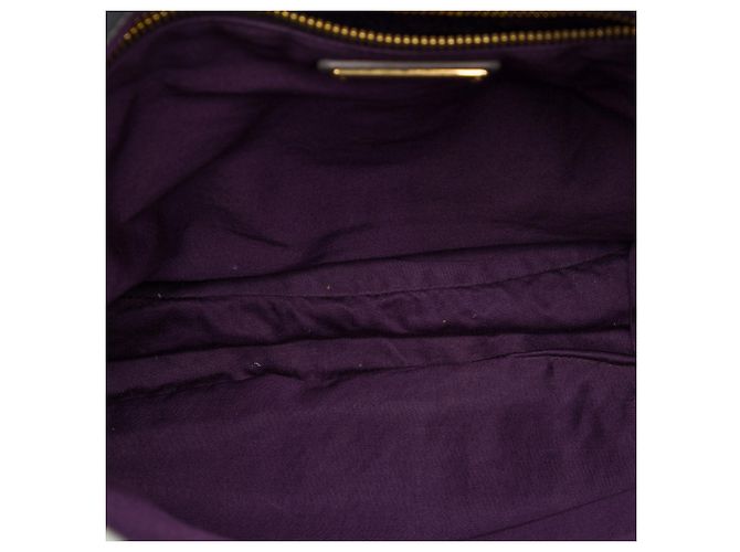 Miu Miu Gray Matelasse Nappa Coffer Satchel Marrom - vista 4