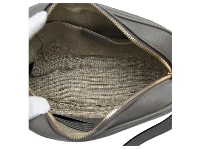 Gucci Gray Microguccissima Bree Crossbody - vista 4