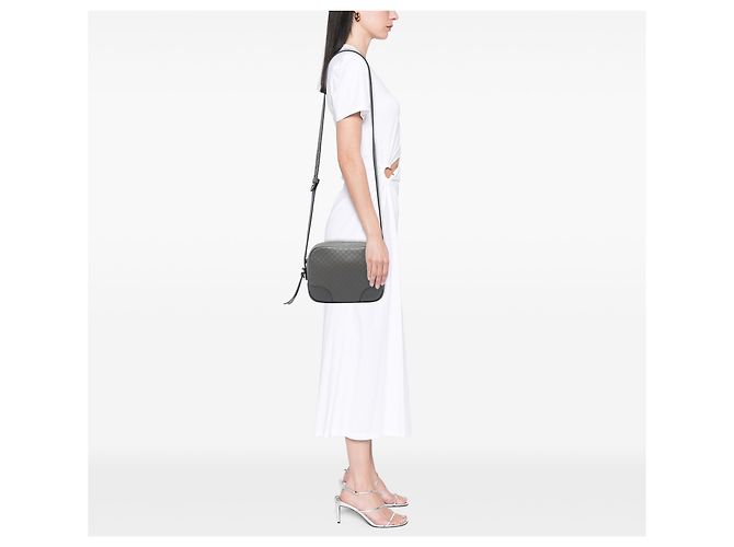 Gucci Gray Microguccissima Bree Crossbody - vista 5