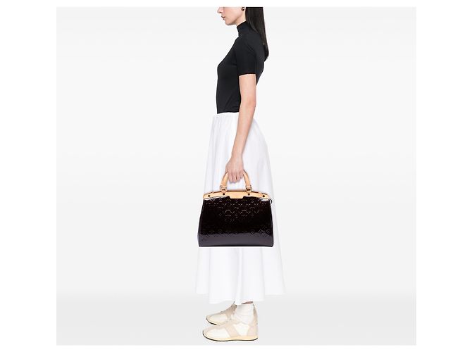 Louis Vuitton Purple Monogram Vernis Brea GM Violet - vue 6