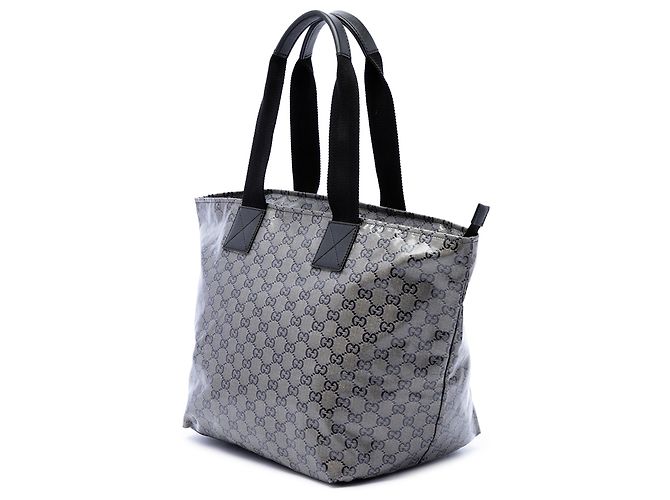 Bolso Tote Gucci Gray GG Crystal Web - vista 2
