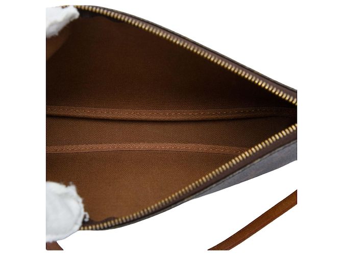 Louis Vuitton Brown Monogram Pochette Accessoires Marrone - vista 4