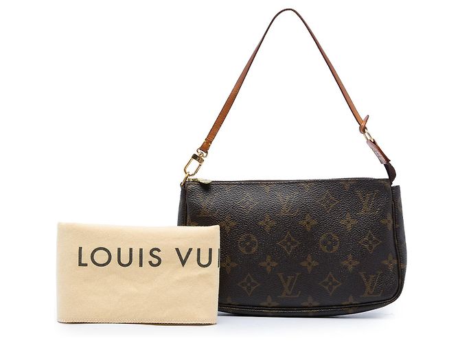 Louis Vuitton Brown Monogram Pochette Accessoires Marrone - vista 6