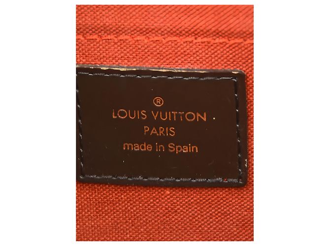 Louis Vuitton Brown Damier Ebene Ribera MM Marrone - vista 5